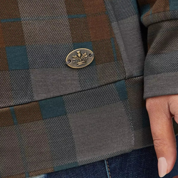 Damaged‎ Torrid 2 Outlander Tartan Plaid Lightweight Knit Pullover Sweatshirt 2X - Picture 7 of 7